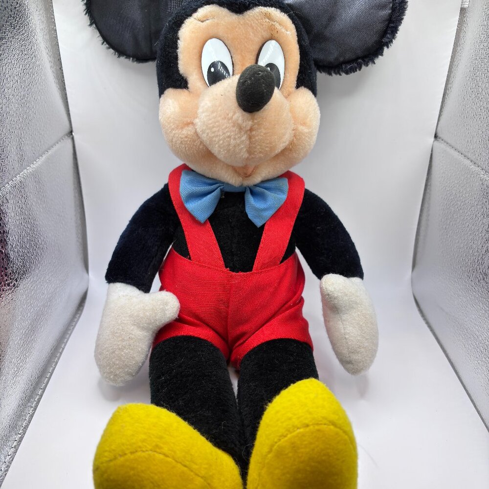 Vintage Applause Wallace Berrie Walt Disney Mickey Mouse Plush 17" Tall 1970's